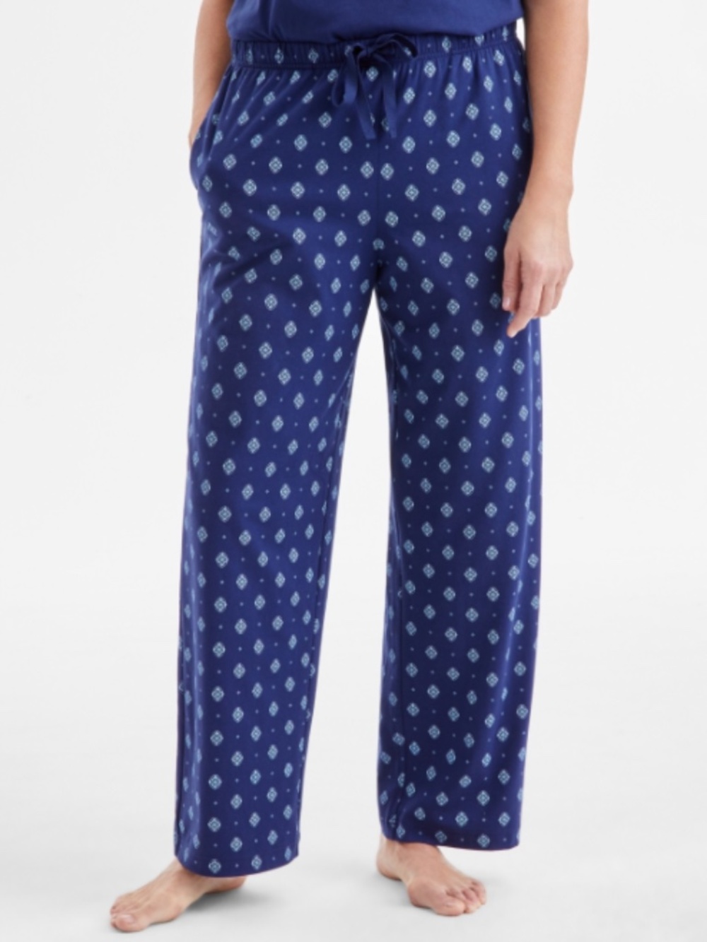 Charter Club Women's Knit Pajama Pants, Beach Medallion, Small, NWT